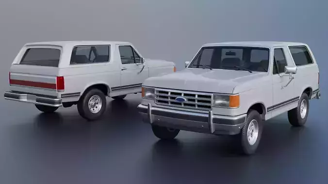 Bronco 1987 3D print model 2
