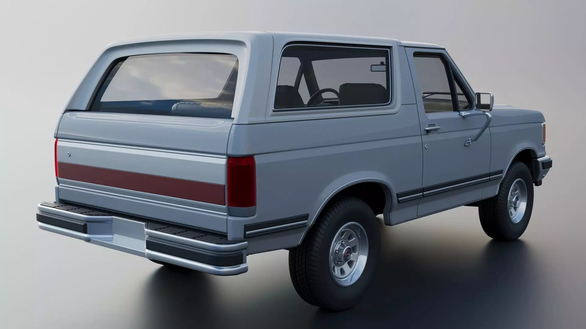 Bronco 1987 3D print model_6