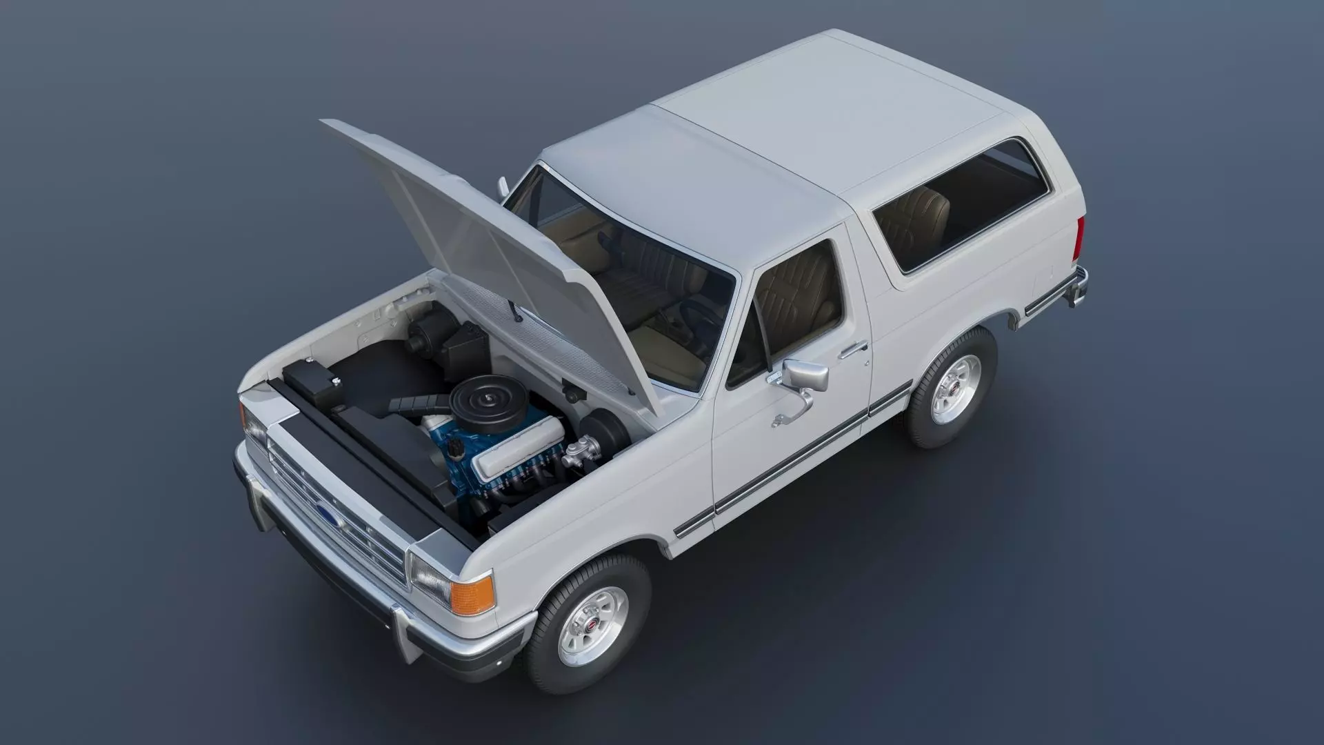 Bronco 1987 3D print model_22