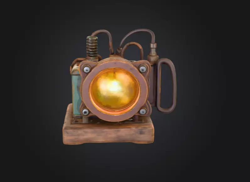 Steampunk Radiance Low-poly 3D model_7