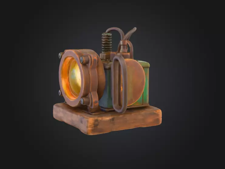 Steampunk Radiance Low-poly 3D model_6