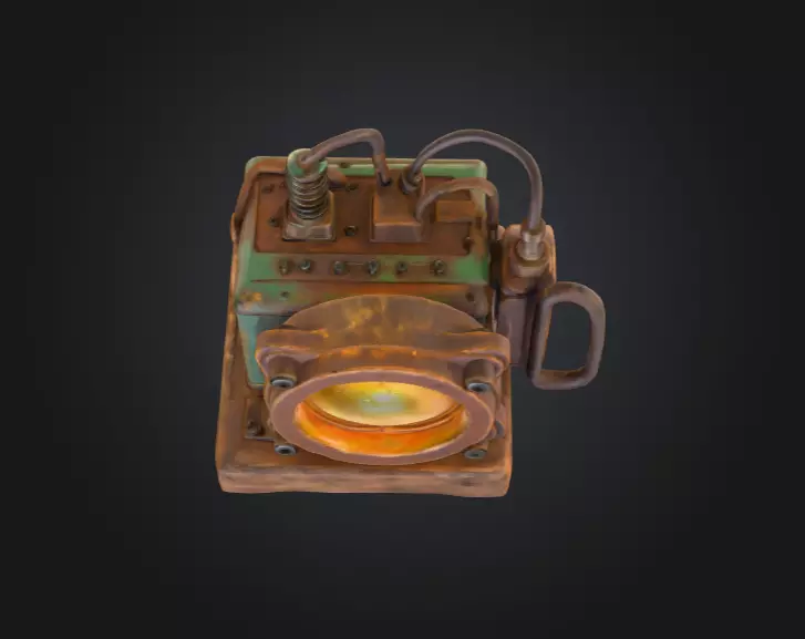 Steampunk Radiance Low-poly 3D model_8