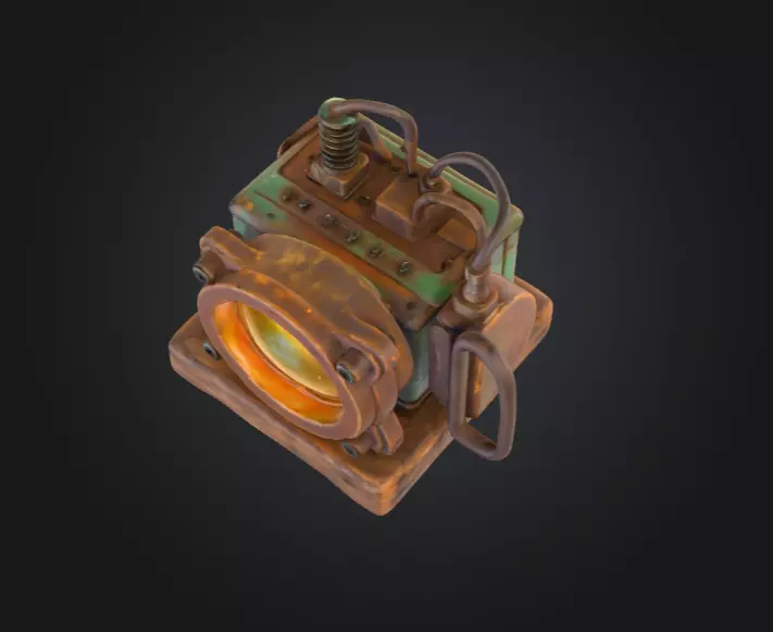 Steampunk Radiance Low-poly 3D model_9