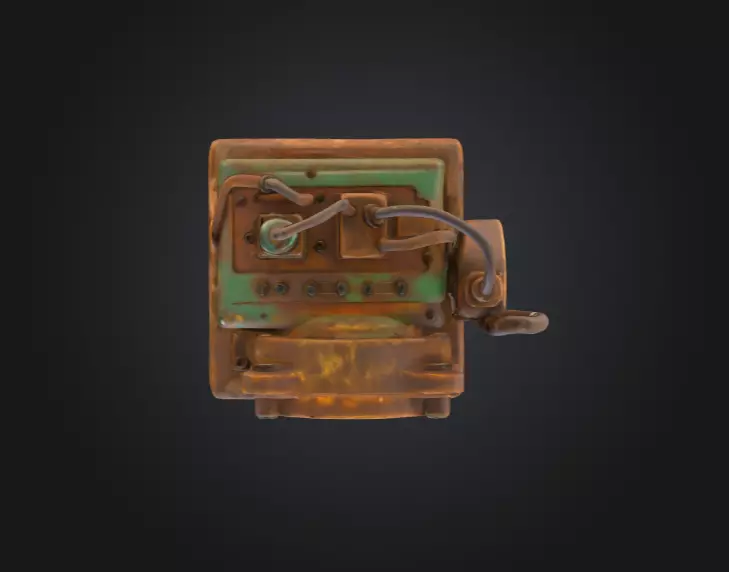 Steampunk Radiance Low-poly 3D model_14