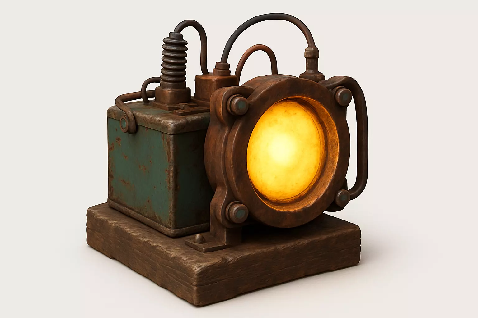 Steampunk Radiance Low-poly 3D model_0