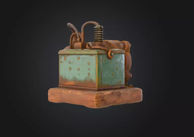 Steampunk Radiance Low-poly 3D model_3