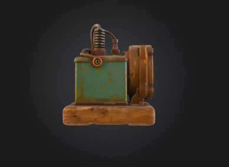 Steampunk Radiance Low-poly 3D model_2