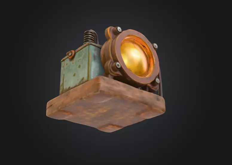 Steampunk Radiance Low-poly 3D model_12