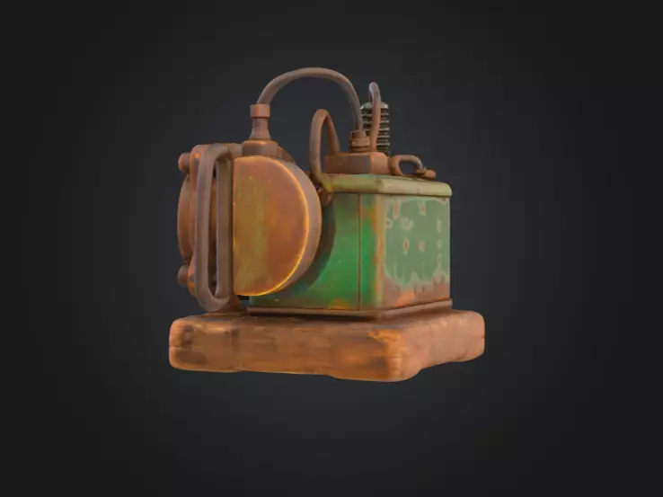Steampunk Radiance Low-poly 3D model_5