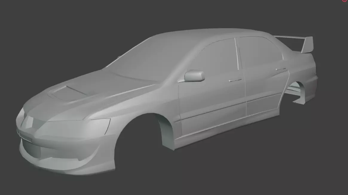 3D Printable JDM Rally Sport Sedan -1-30 Scale Performance RC 3D print model_2