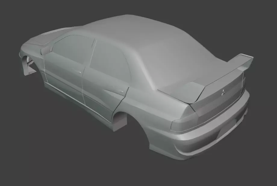 3D Printable JDM Rally Sport Sedan -1-30 Scale Performance RC 3D print model_13