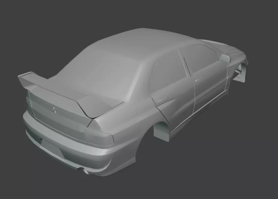 3D Printable JDM Rally Sport Sedan -1-30 Scale Performance RC 3D print model_12
