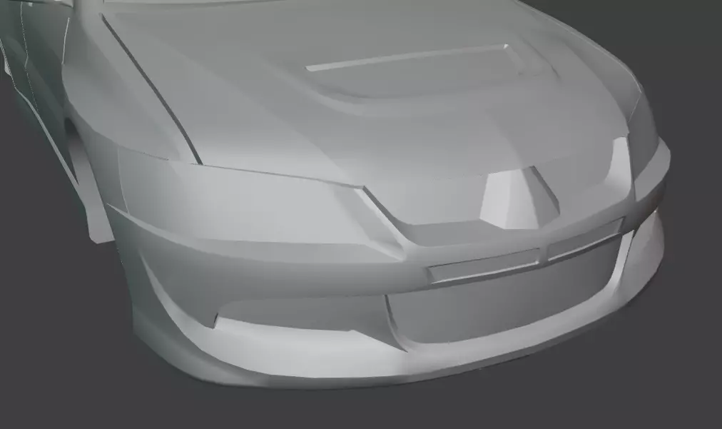 3D Printable JDM Rally Sport Sedan -1-30 Scale Performance RC 3D print model_1