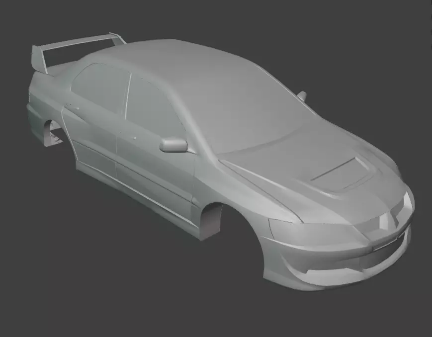 3D Printable JDM Rally Sport Sedan -1-30 Scale Performance RC 3D print model_11