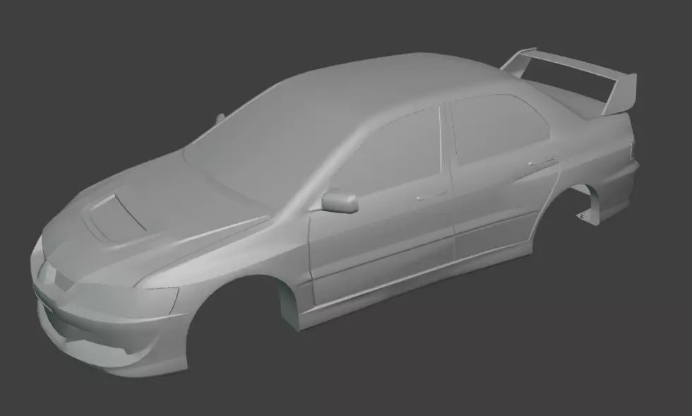 3D Printable JDM Rally Sport Sedan -1-30 Scale Performance RC 3D print model_10