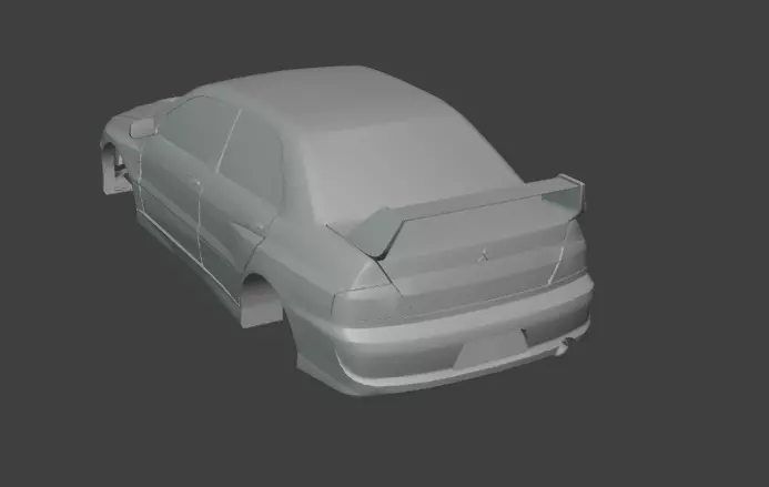 3D Printable JDM Rally Sport Sedan -1-30 Scale Performance RC 3D print model_6