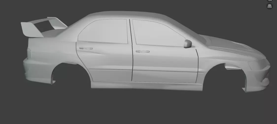 3D Printable JDM Rally Sport Sedan -1-30 Scale Performance RC 3D print model_3