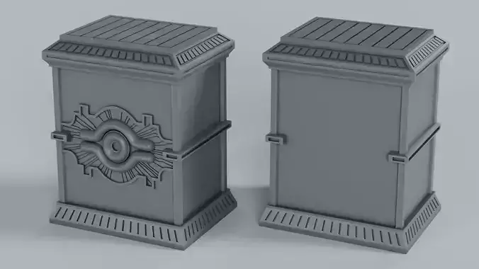 YU GI OH GOLD SARCOPHAGUS DECK BOX 70 CADS - 3D PRINT