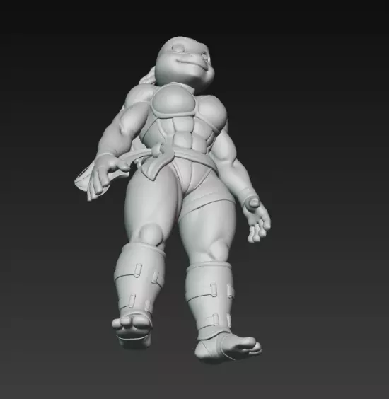Female Ninja Turtle 3D print model_11