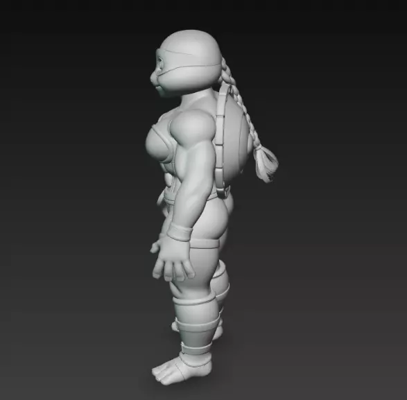 Female Ninja Turtle 3D print model_7