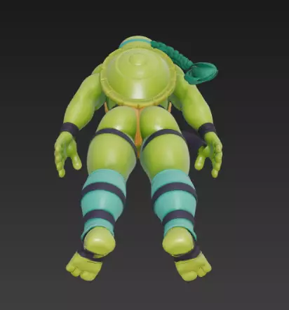 Female Ninja Turtle 3D print model_8
