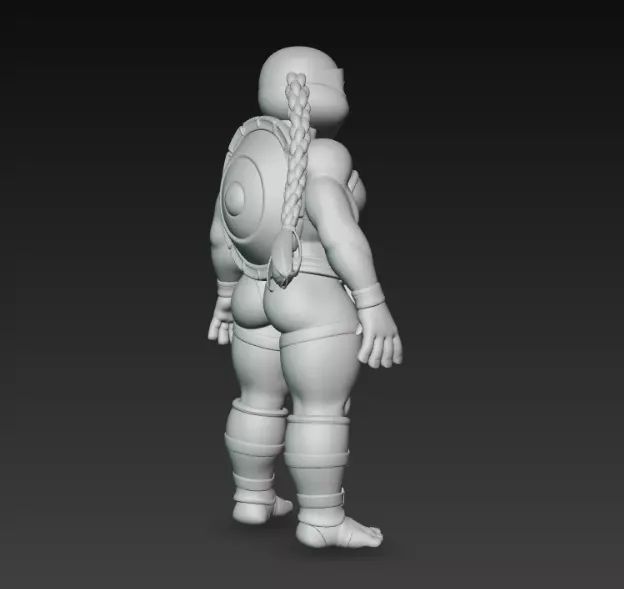 Female Ninja Turtle 3D print model_3