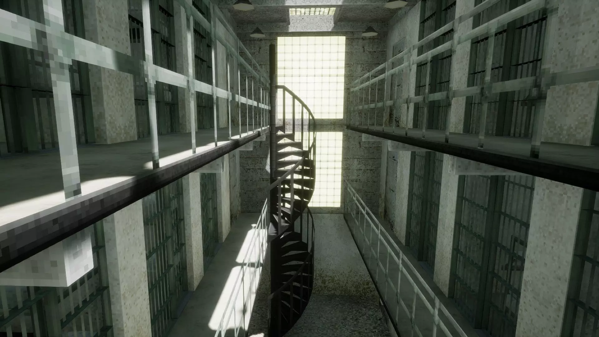 Old Prison low-poly PS1 32-bit style Low-poly 3D model_7