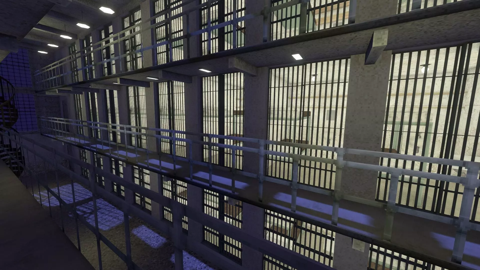 Old Prison low-poly PS1 32-bit style Low-poly 3D model_3
