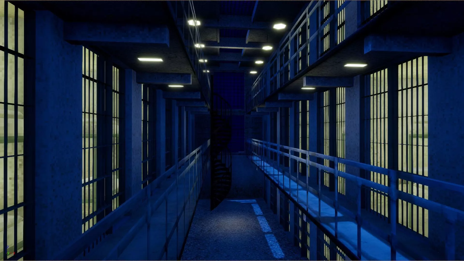 Old Prison low-poly PS1 32-bit style Low-poly 3D model_8