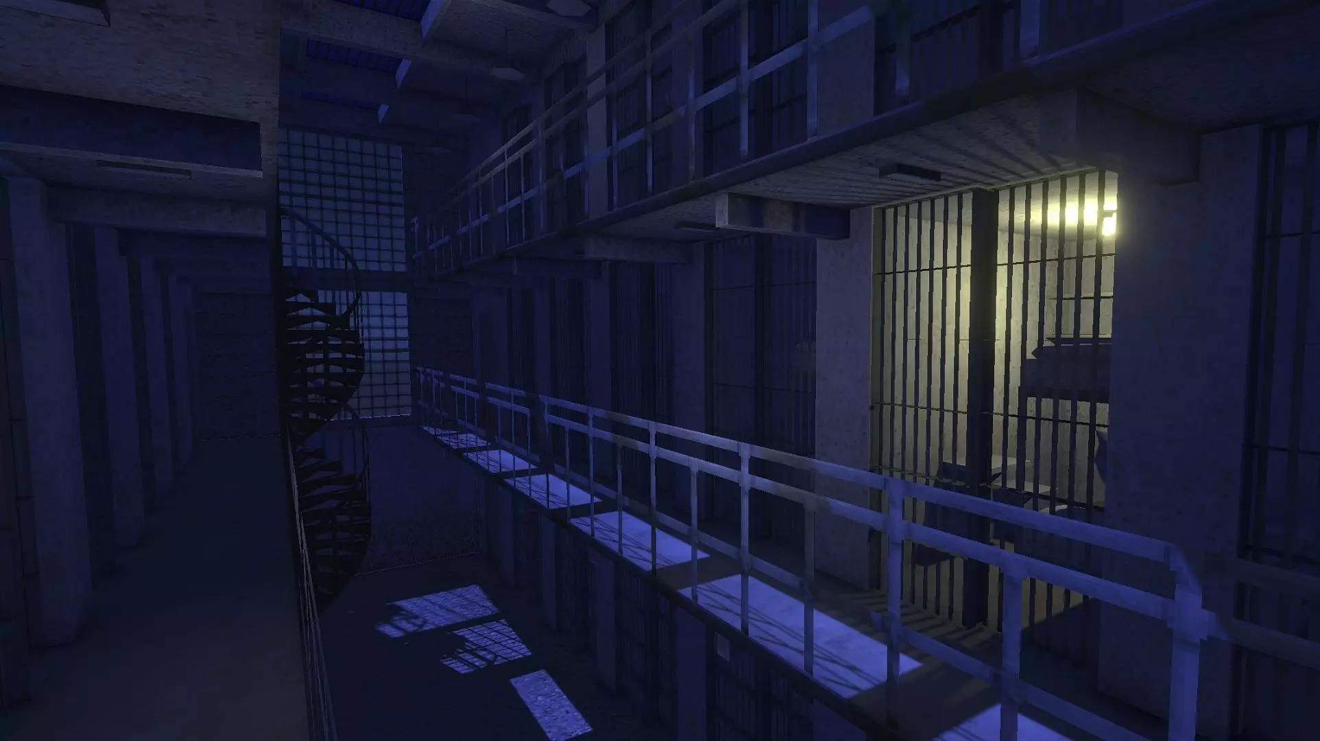 Old Prison low-poly PS1 32-bit style Low-poly 3D model_5