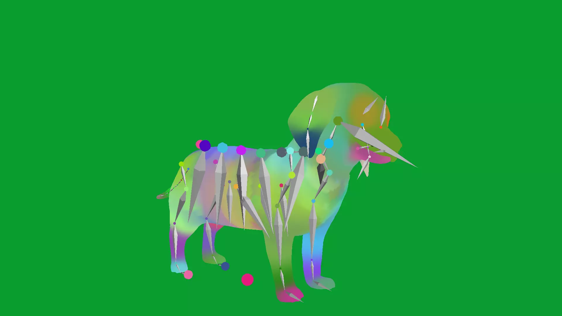 Dachshund Puppy Dog Low-poly 3D model_15