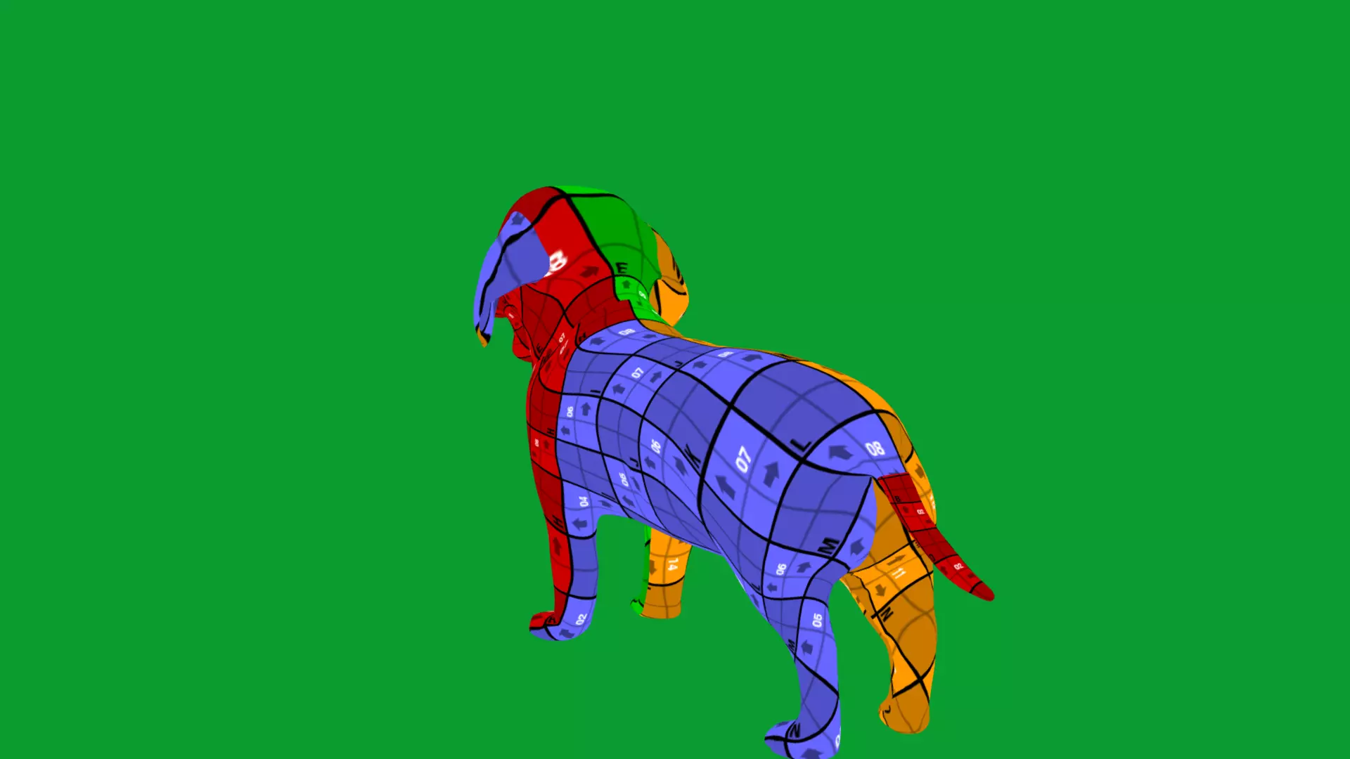 Dachshund Puppy Dog Low-poly 3D model_33