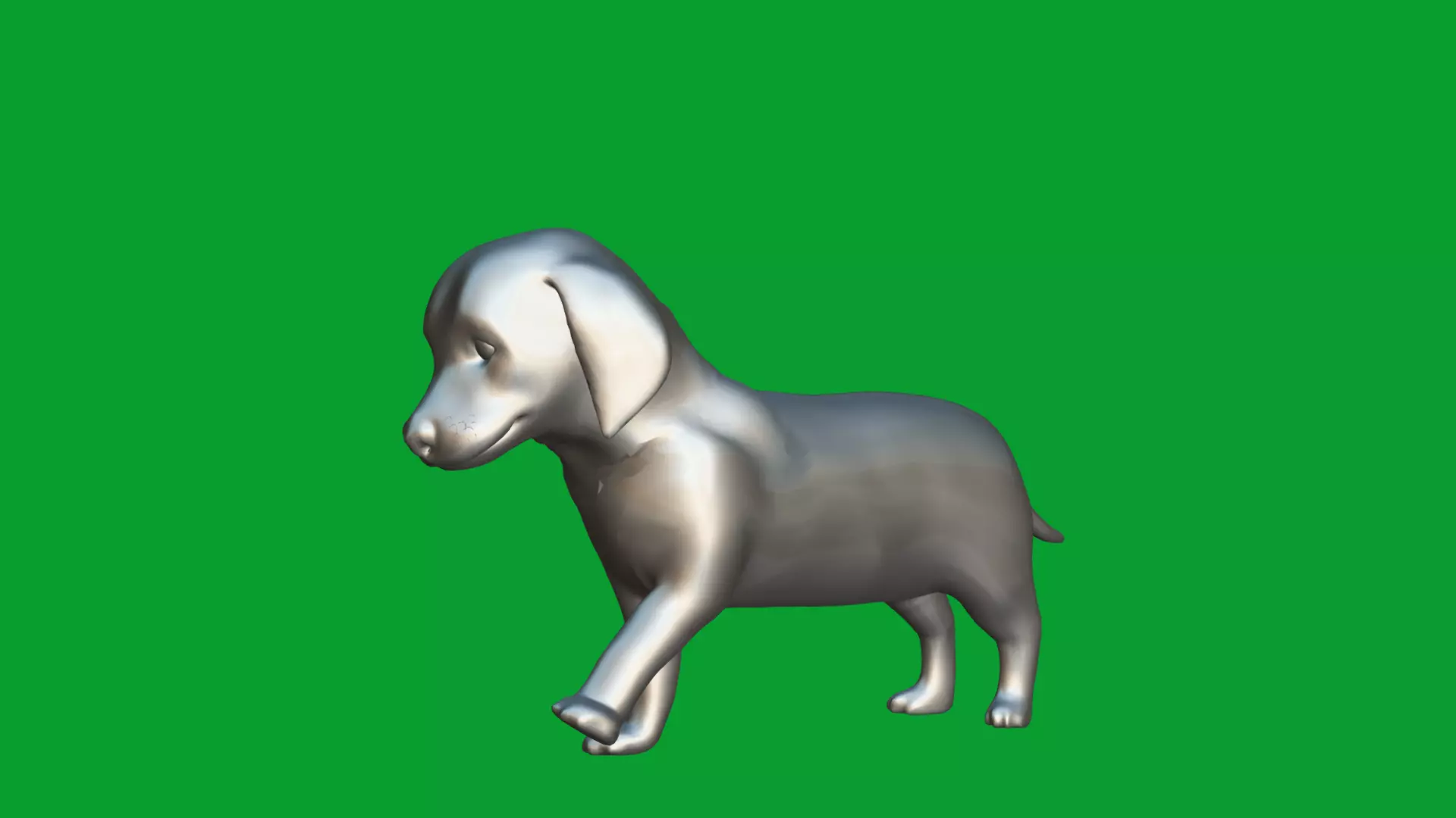 Dachshund Puppy Dog Low-poly 3D model_32