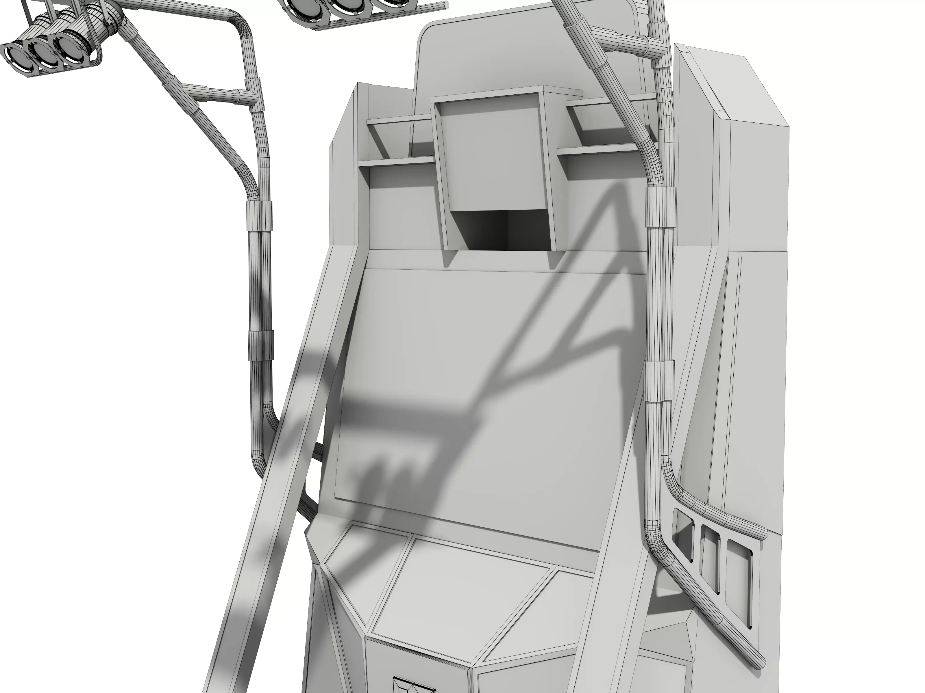 Dance Machine Arcade Game Low-poly 3D model_20