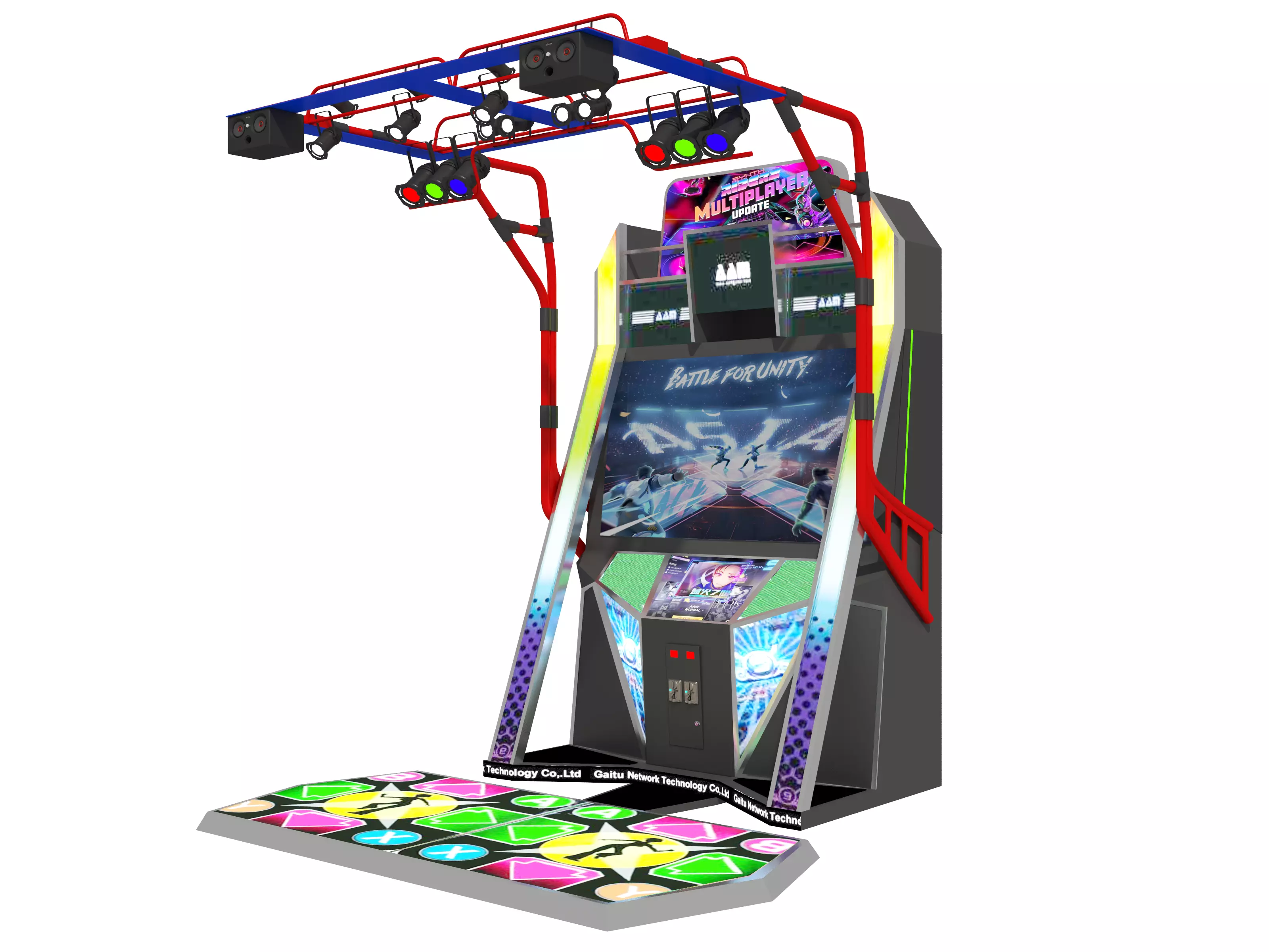 Dance Machine Arcade Game Low-poly 3D model_2