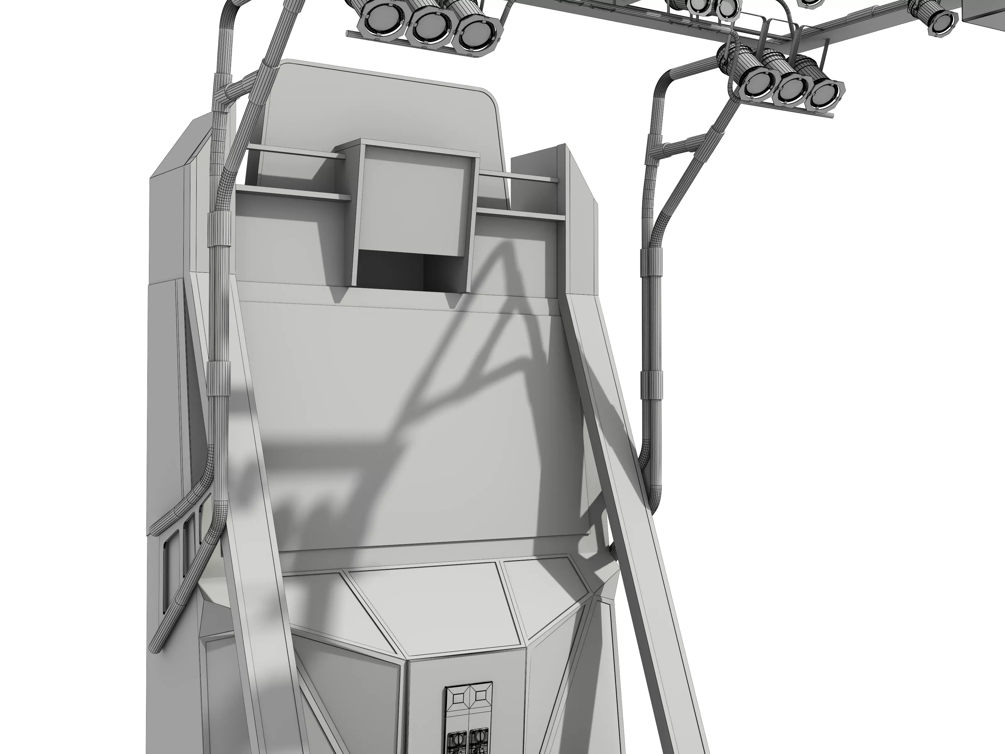 Dance Machine Arcade Game Low-poly 3D model_19