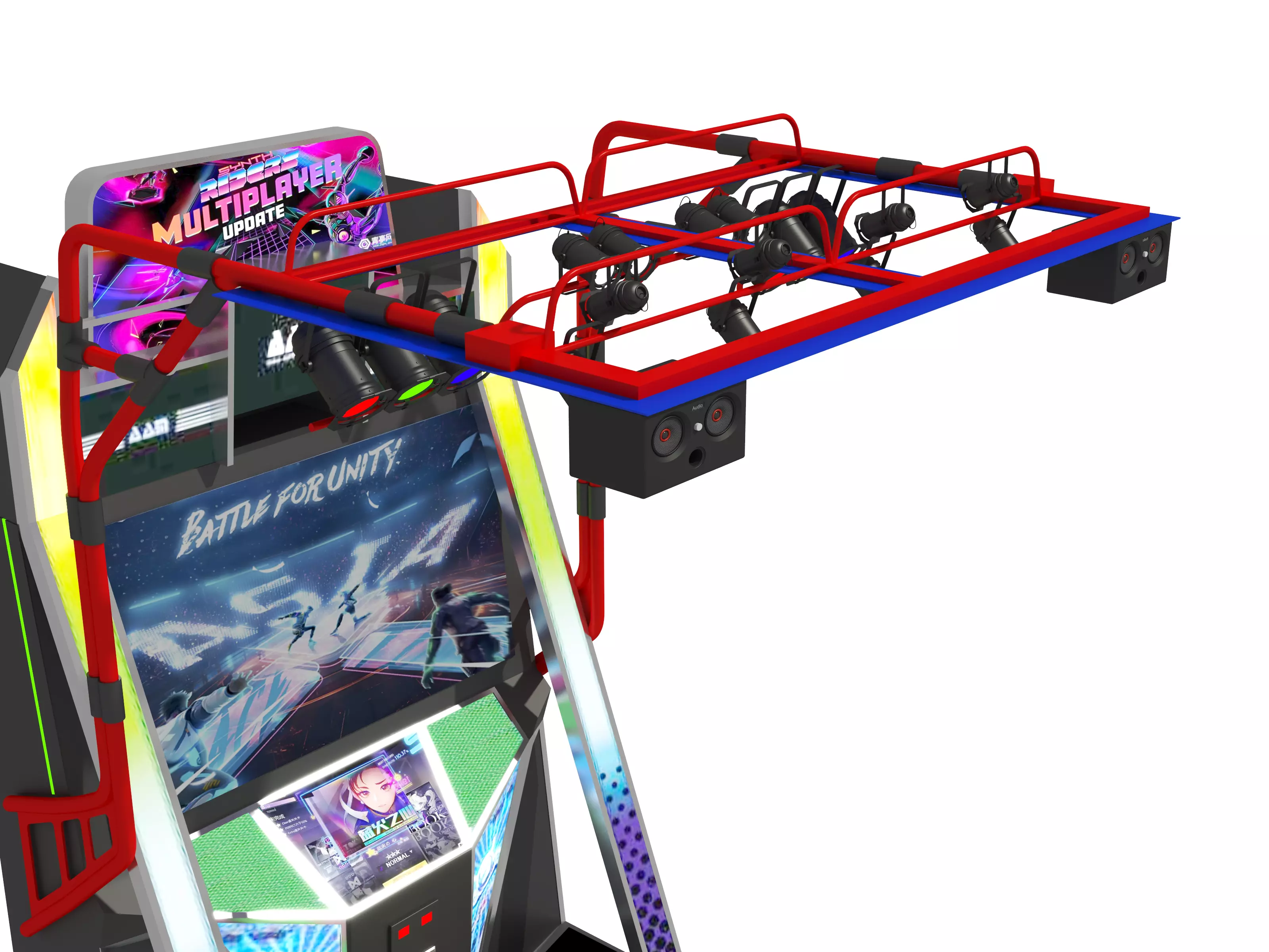 Dance Machine Arcade Game Low-poly 3D model_4