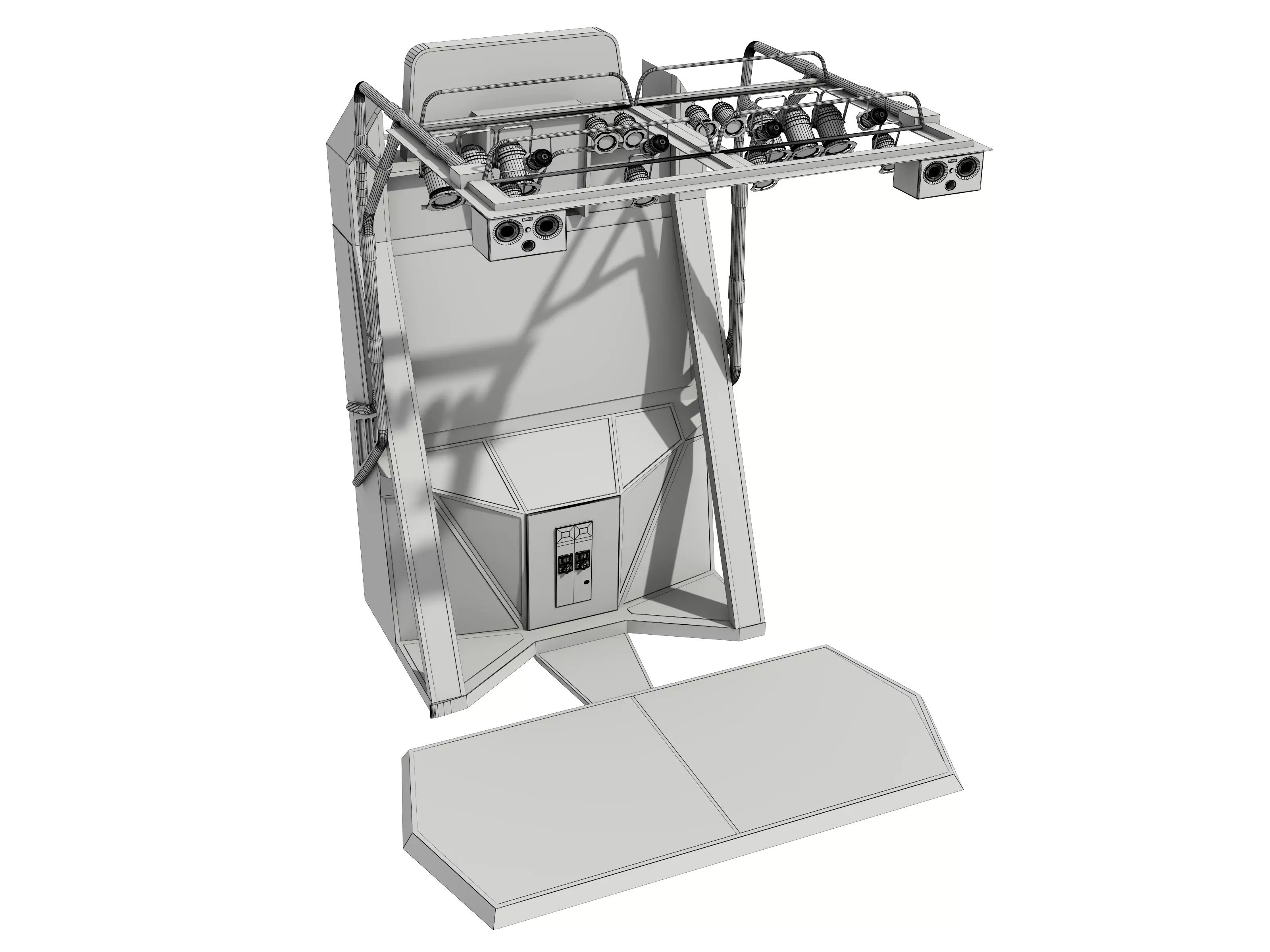 Dance Machine Arcade Game Low-poly 3D model_15