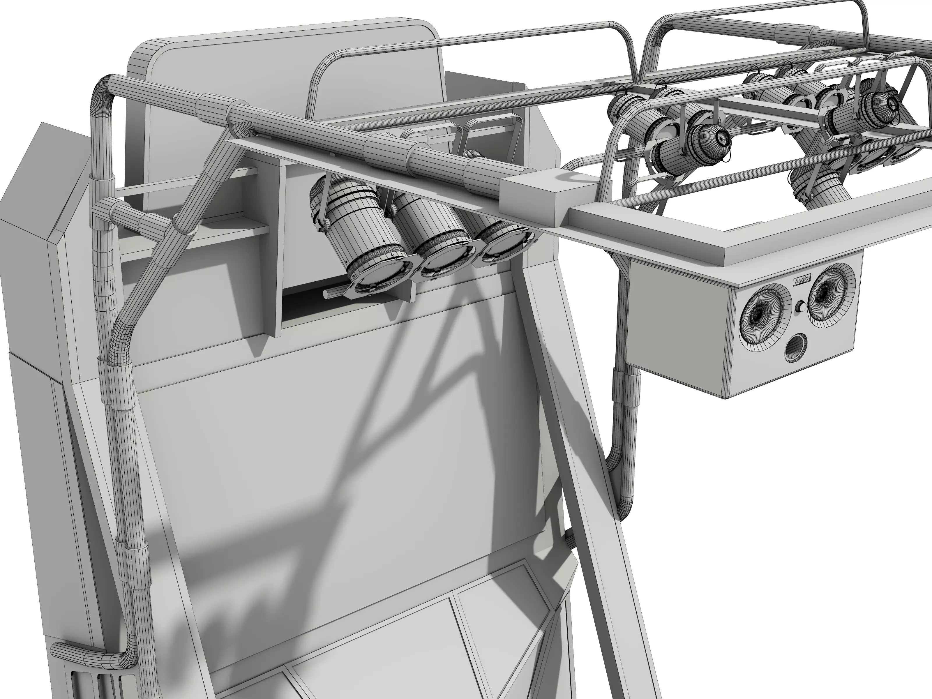 Dance Machine Arcade Game Low-poly 3D model_22