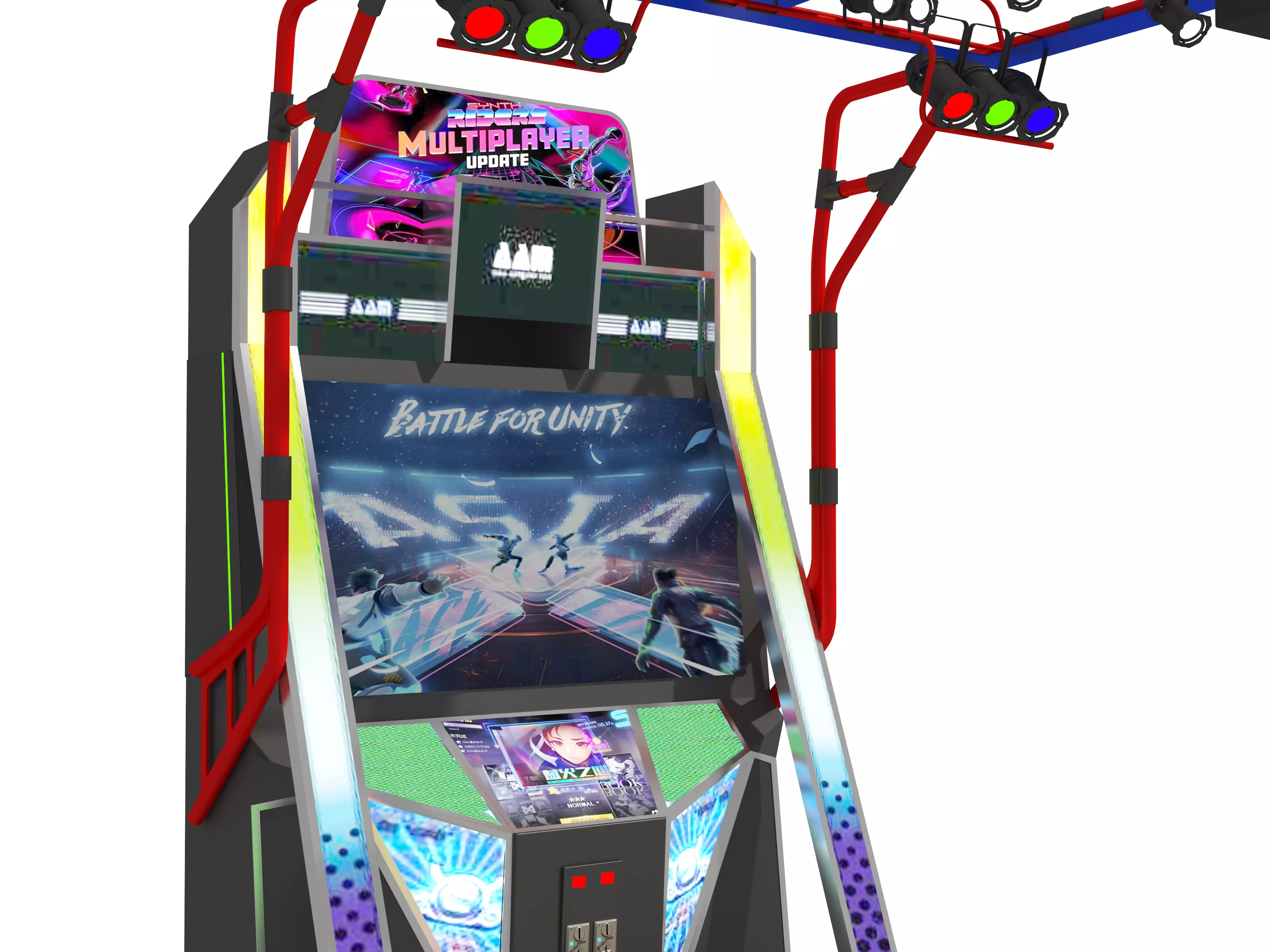 Dance Machine Arcade Game Low-poly 3D model_6