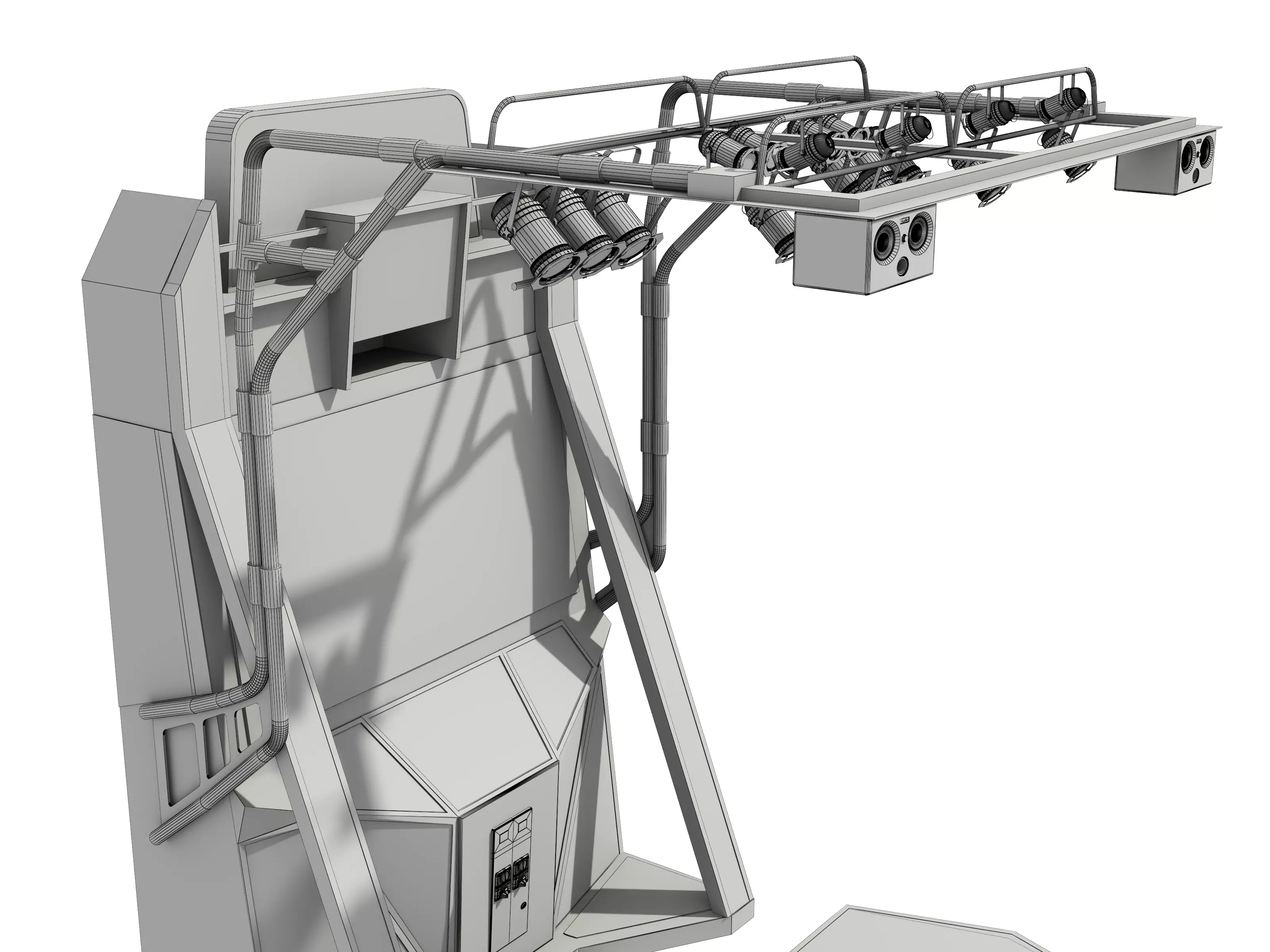 Dance Machine Arcade Game Low-poly 3D model_23