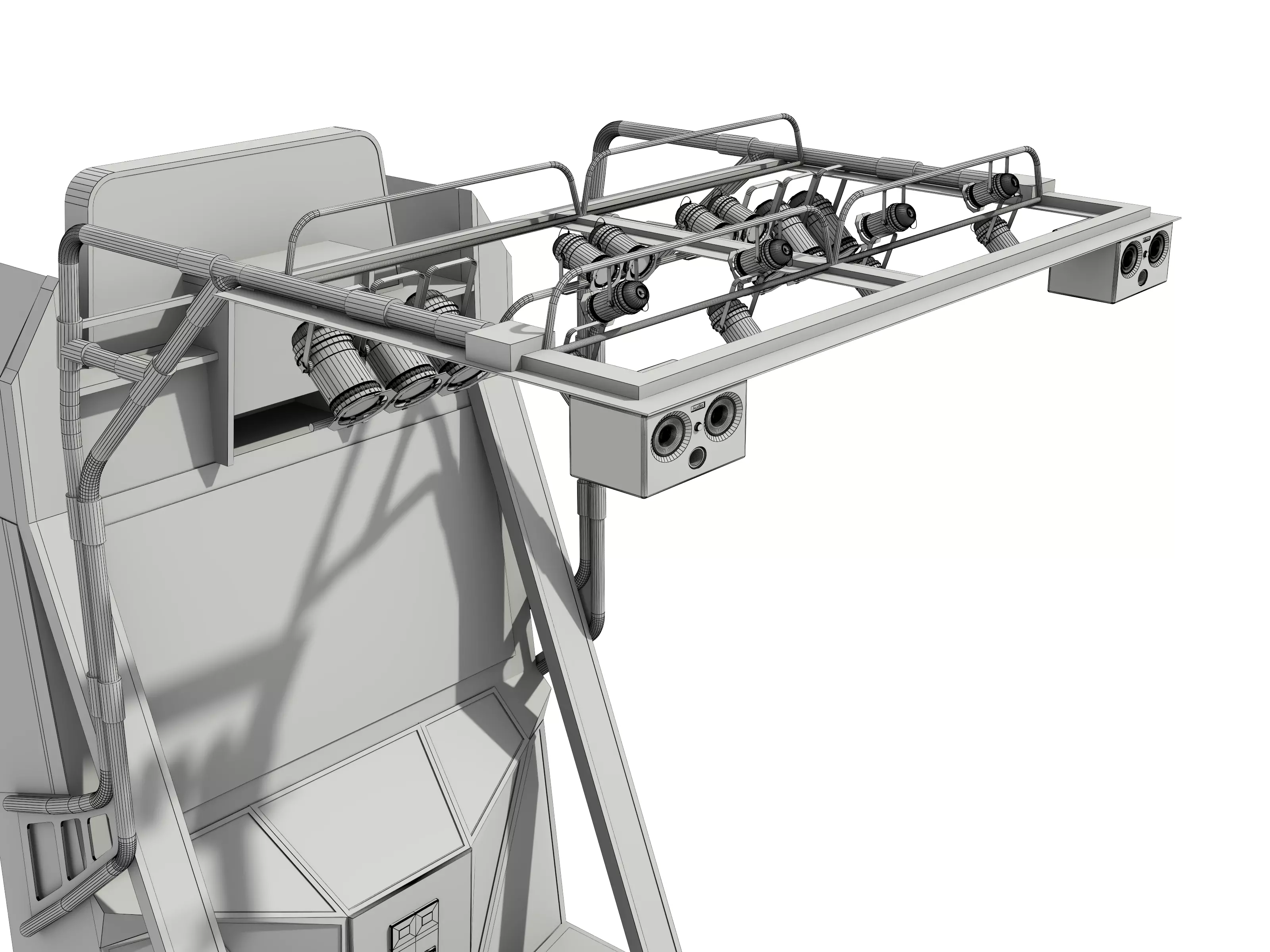 Dance Machine Arcade Game Low-poly 3D model_18