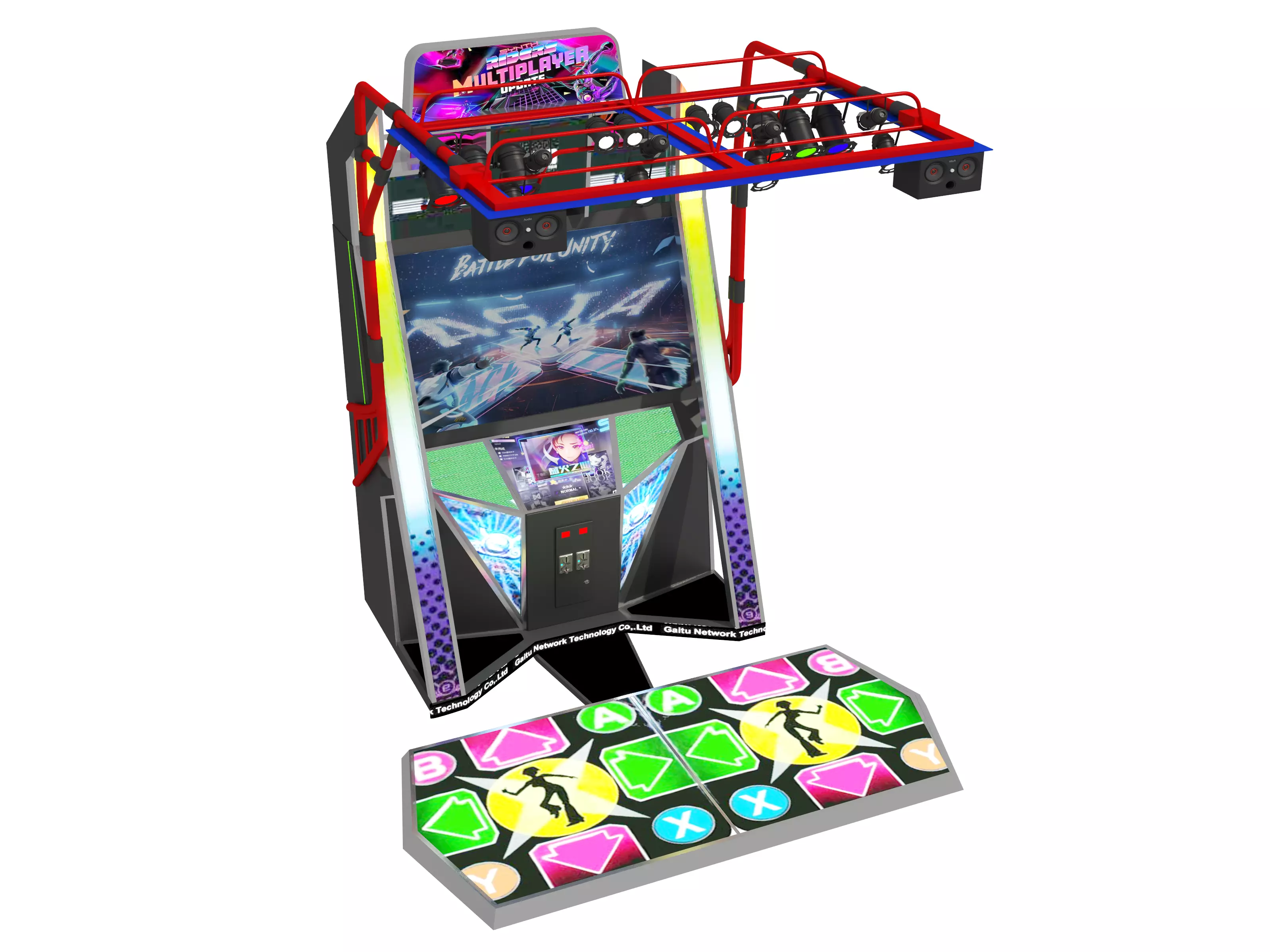 Dance Machine Arcade Game Low-poly 3D model_7