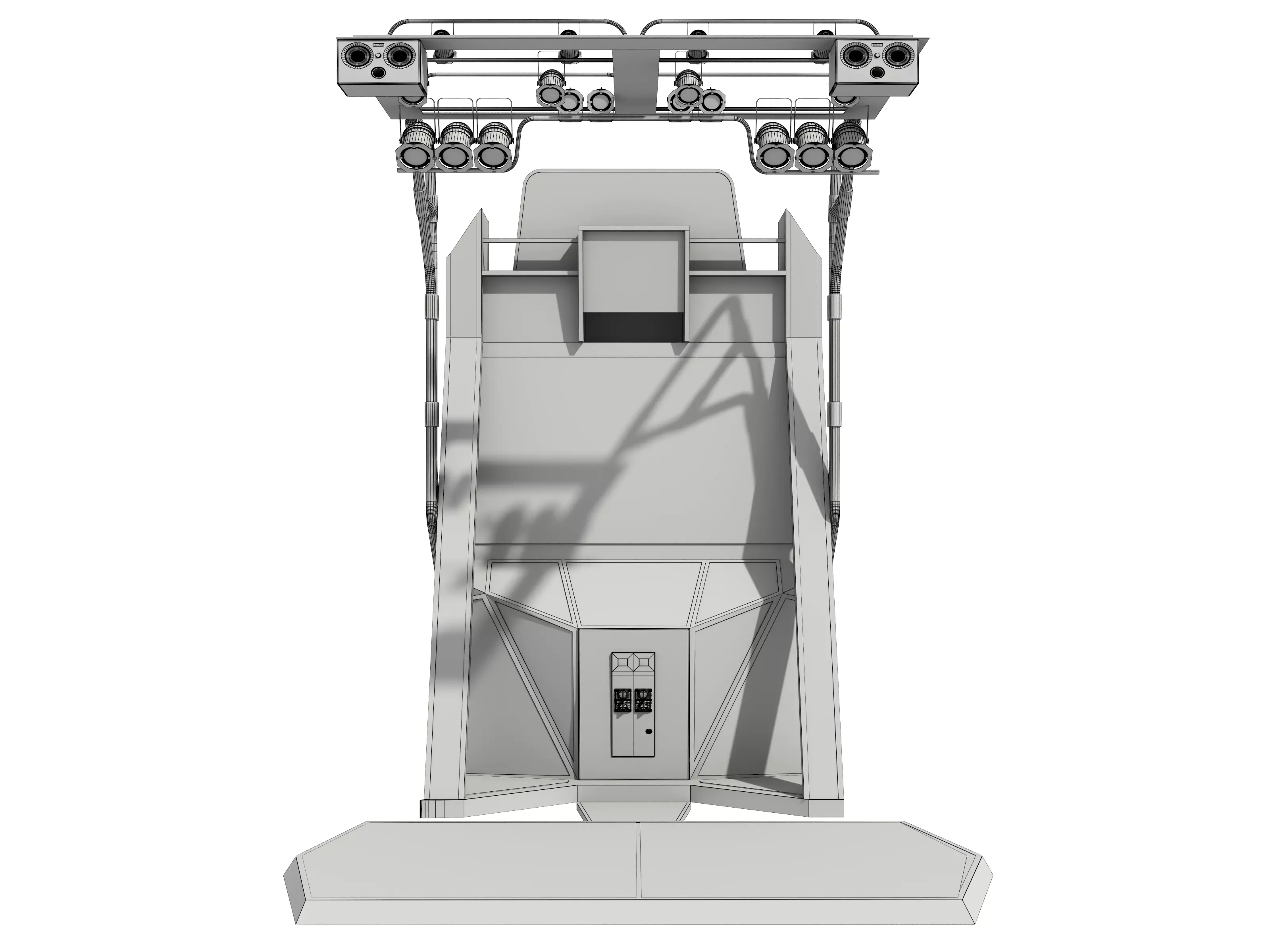 Dance Machine Arcade Game Low-poly 3D model_13