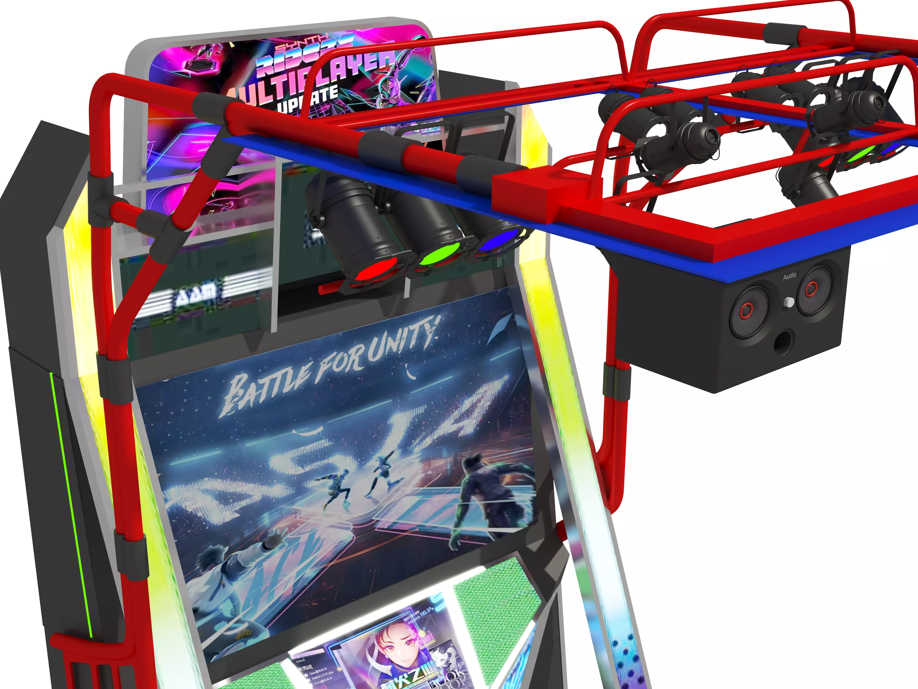 Dance Machine Arcade Game Low-poly 3D model_3