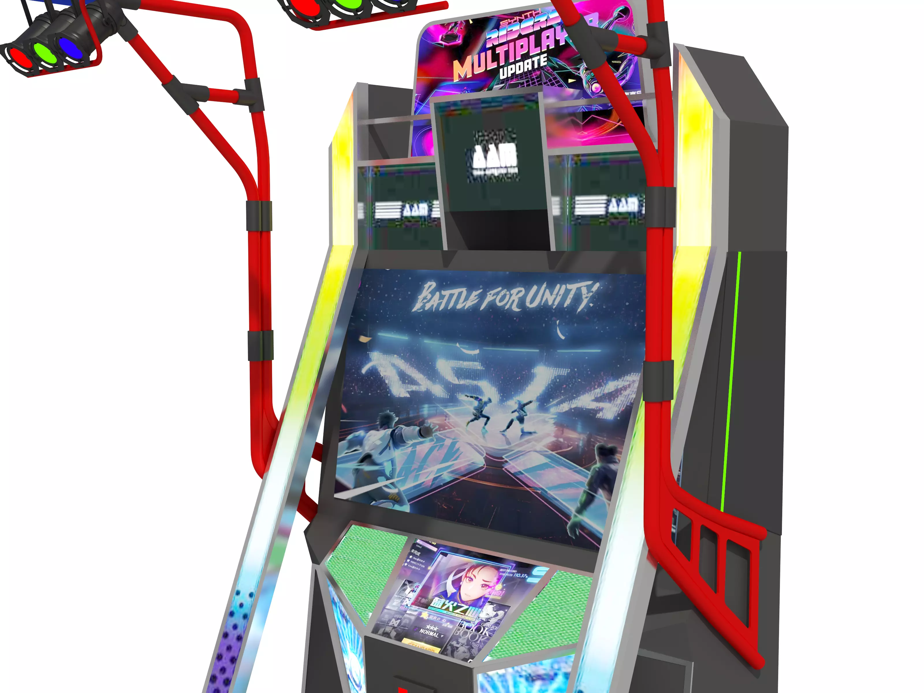 Dance Machine Arcade Game Low-poly 3D model_11