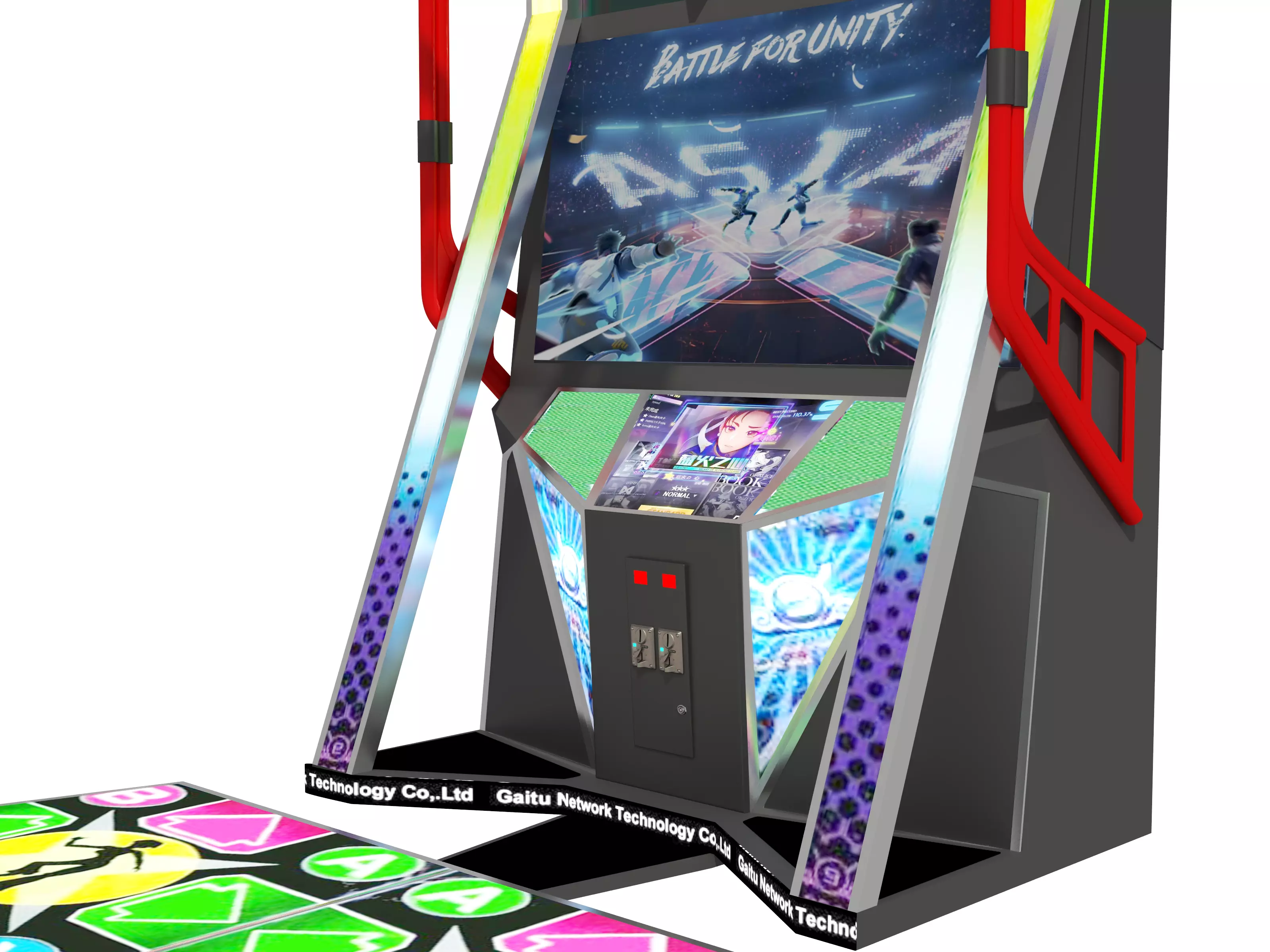 Dance Machine Arcade Game Low-poly 3D model_5