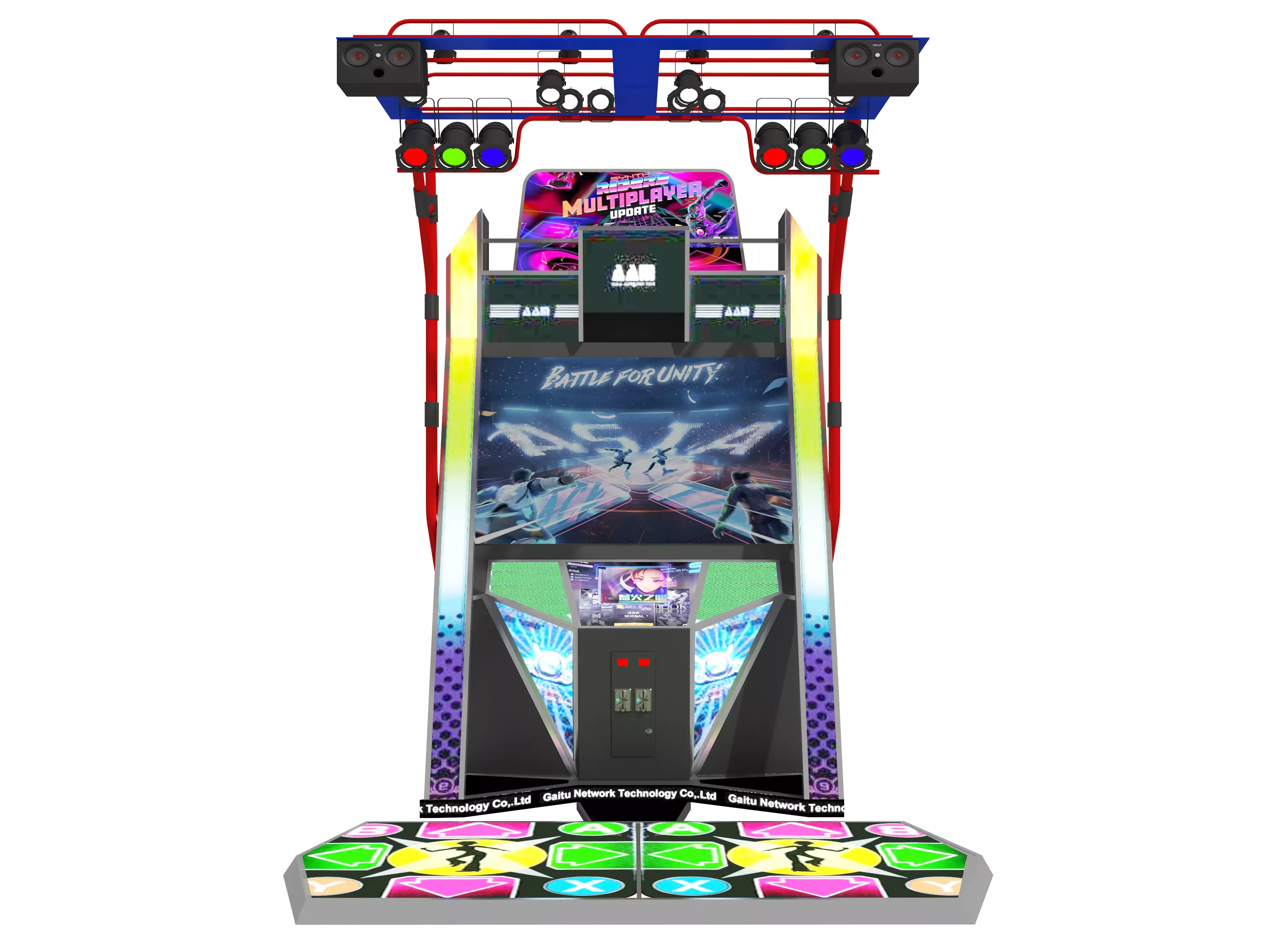Dance Machine Arcade Game Low-poly 3D model_1