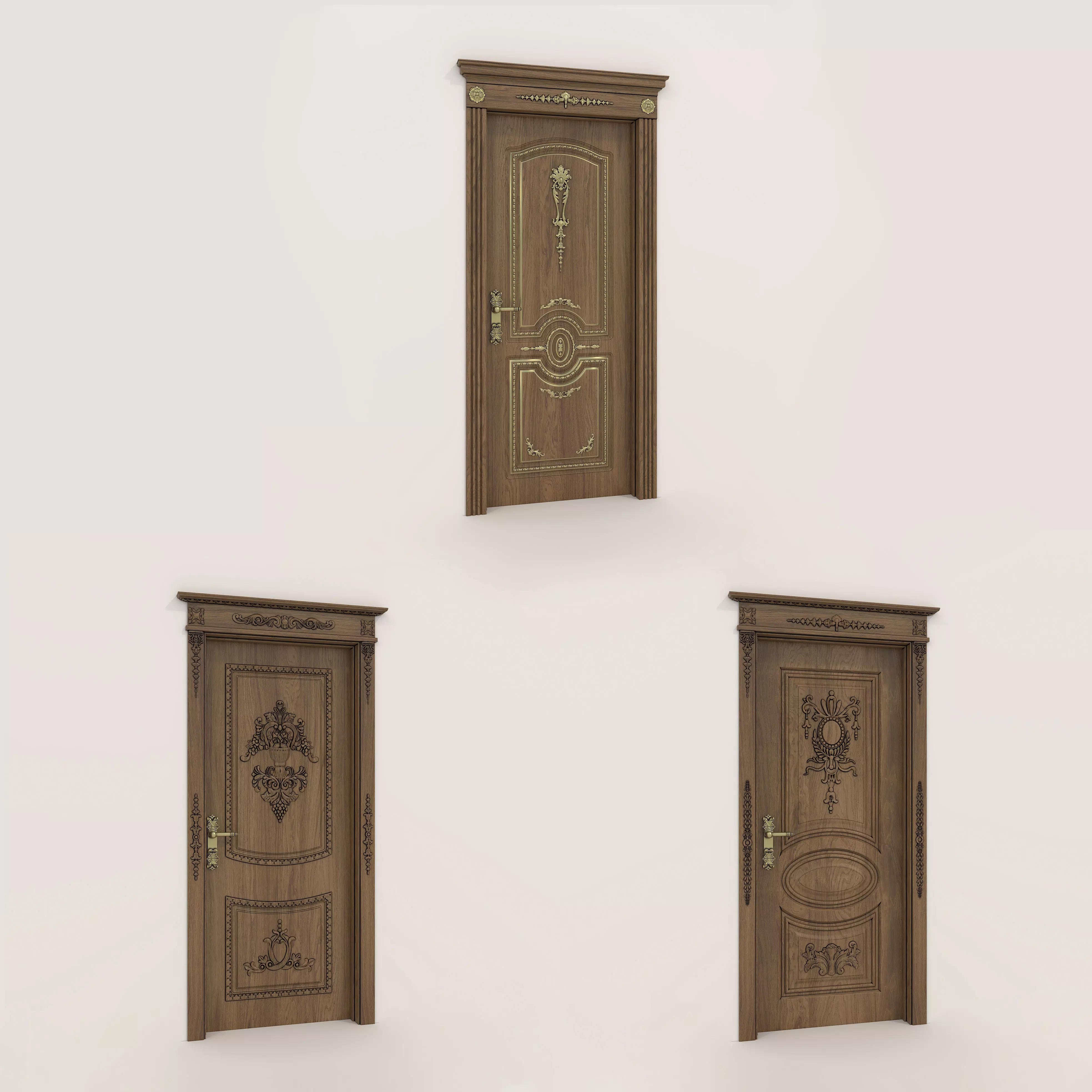 Classic Doors Collection 3 3D model_0