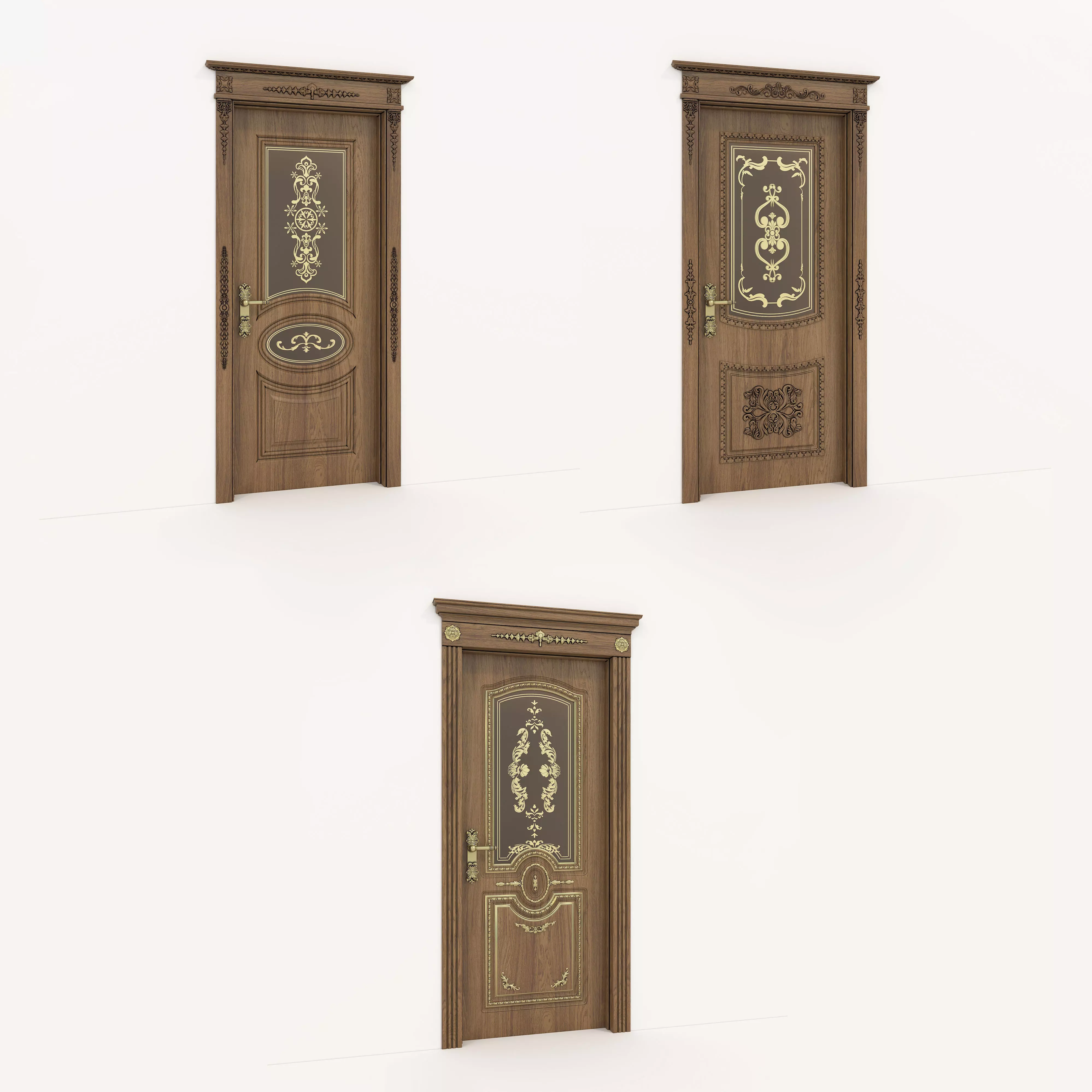 Classic Doors Collection 4 3D model_0